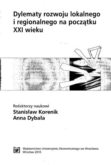 Dylematy rozwoju lokalnego i regionalnego na początku XXI wieku