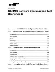 GX-9100 Software Configuration Tool User’s Guide