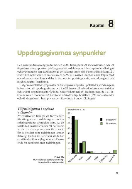 Om faderskap och rättsgenetiska undersökningar