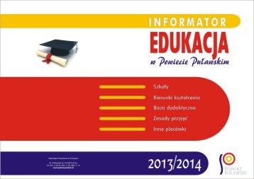 Edukacja w Powiecie PuÅawskim 2013/2014 - Powiat PuÅawski