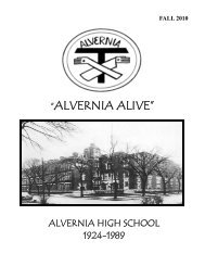 “ALVERNIA ALIVE” - Alvernia Alumnae Association