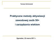 Praktyczne metody aktywizacji zawodowej osób 50+ i zarządzania wiekiem