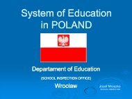 System of Education in POLAND