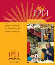 On behalf of the IPEI board, I invite you to learn more