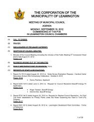 İ33 - Municipality of Leamington