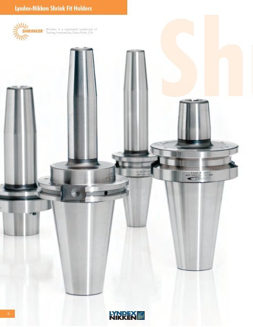 Straight Shank Shrink Fit Holders