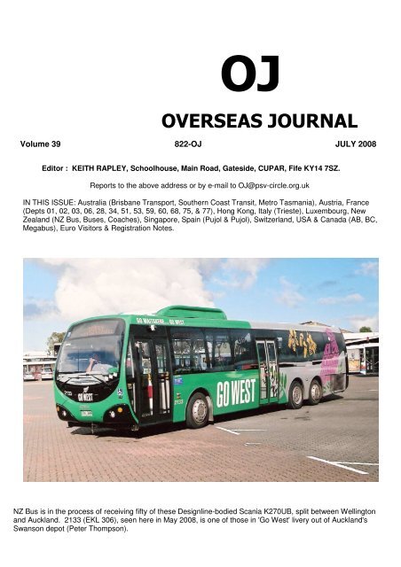 oj overseas journal - The PSV Circle Website