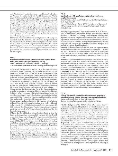 Zeitschrift für Rheumatologie – Supplement 1 - Deutsche ...