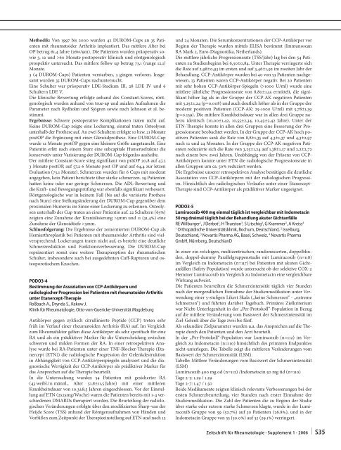 Zeitschrift für Rheumatologie – Supplement 1 - Deutsche ...