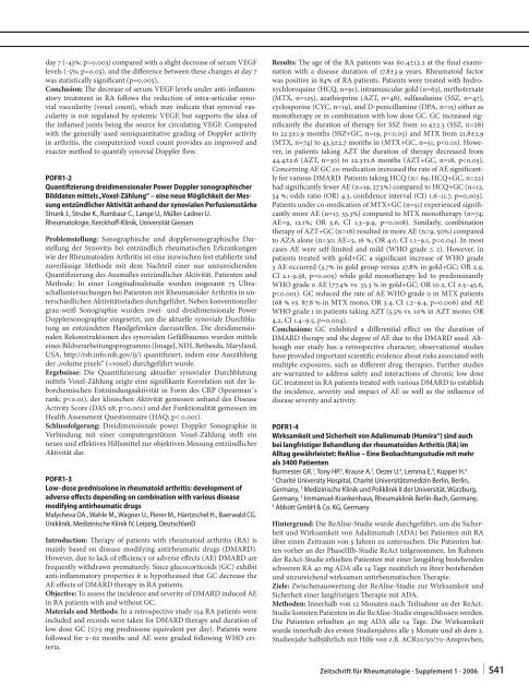 Zeitschrift für Rheumatologie – Supplement 1 - Deutsche ...