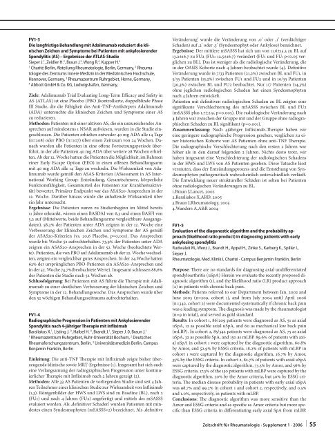 Zeitschrift für Rheumatologie – Supplement 1 - Deutsche ...