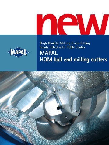 MAPAL HQM ball end milling cutters - Mapal.us