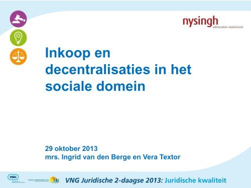 decentralisaties in het sociale domein