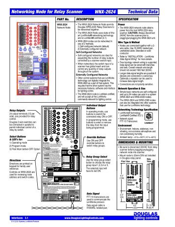 LonWorks Nodes - Douglas Lighting Control