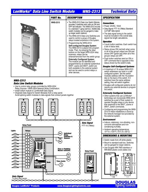 WNS-2313 Data Line Switches - Douglas Lighting Control