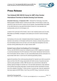 Press Release - Gottwald Port Technology