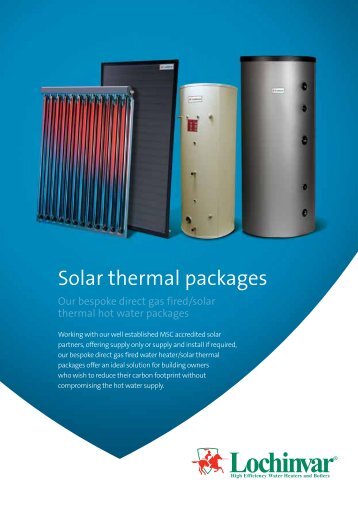 Solar thermal packages - Lochinvar