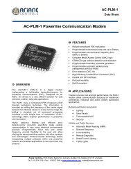 AC-PLM-1 Powerline Communication Modem - Ariane Controls