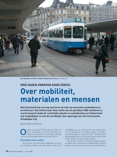 Over mobiliteit materialen en mensen