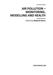 AIR POLLUTION – MONITORING MODELLING AND HEALTH