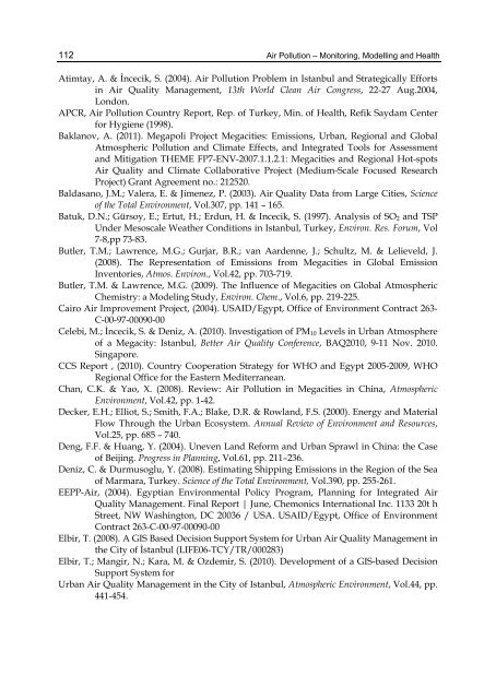 AIR POLLUTION – MONITORING MODELLING AND HEALTH