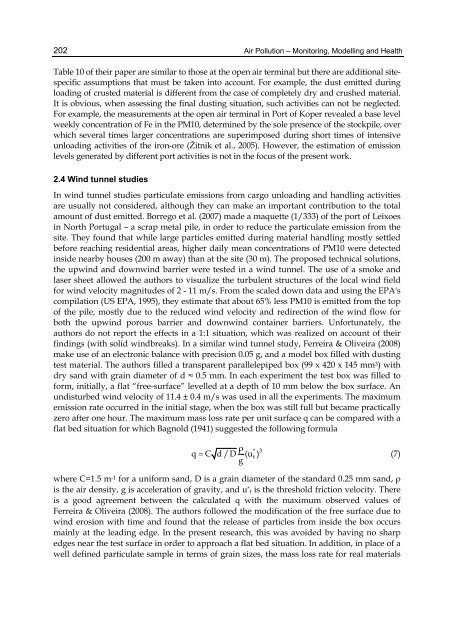 AIR POLLUTION – MONITORING MODELLING AND HEALTH