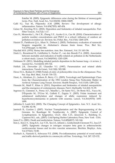 AIR POLLUTION – MONITORING MODELLING AND HEALTH