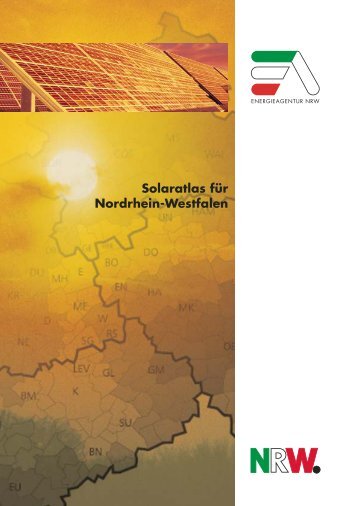 Solaratlas für Nordrhein-Westfalen