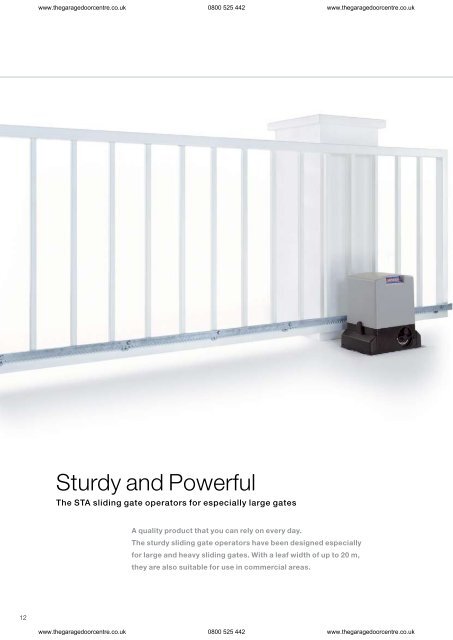 STA sliding gate operator - Garage Doors