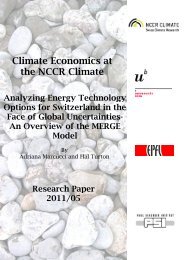 Chapter 2 MERGE model - NCCR Climate
