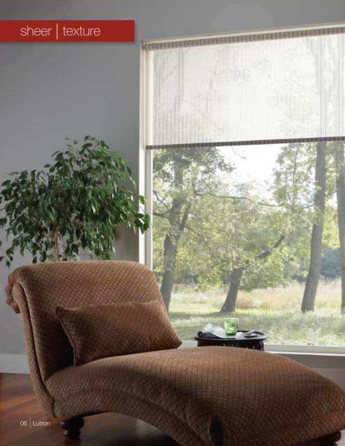 Lutron Sivoia Roller Shade Gallery Collection