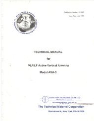 Technical Manual for VLF/LF Active Vertical Antenna Model AVA-3