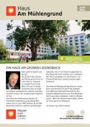 Haus Am Mühlengrund - Kuratorium Wiener Pensionisten ...