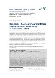 Kennarar í fjölmenningarsamfélagi - Netla - Háskóli Íslands