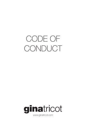 CODE OF CONDUCT - Gina Tricot