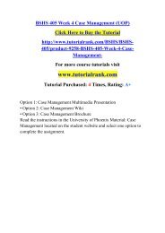 BSHS 405 Week 4 Case Management (UOP)/Tutorialrank