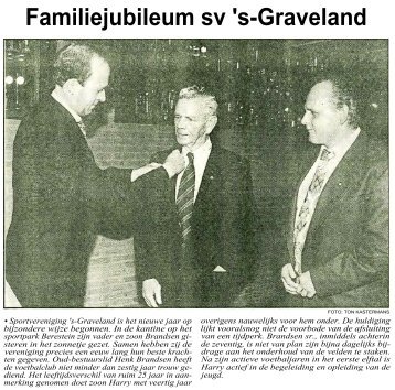 Familiejubileum sv 's-Graveland - Historische Kring In de Gloriosa
