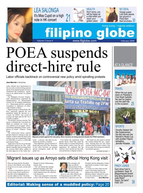 Poea Hot Videos - POEA suspends direct-hire rule