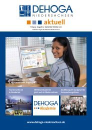 DEHOGA Magazin Nr. 5 September/Oktober 2011 - DEHOGA ...