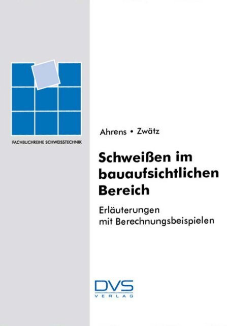 Schweissen im bauaufsichtlichen Bereich Leseprobe