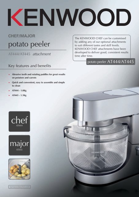 kenwood chef potato peeler attachment at445