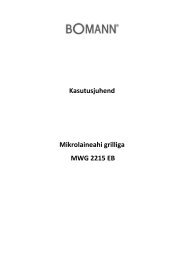 Kasutusjuhend Mikrolaineahi grilliga MWG 2215 EB