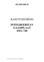 KASUTUSJUHEND INTEGREERITAV GAASIPLAAT DTG 720