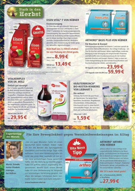 Vita Nova - Angebote September 2015