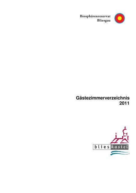 Gästezimmerverzeichnis 181210 - Blieskastel