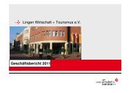 Lingen Wirtschaft + Tourismus e.V. Geschäftsbericht 2011