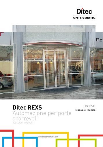 Ditec REXS Automazione per porte scorrevoli