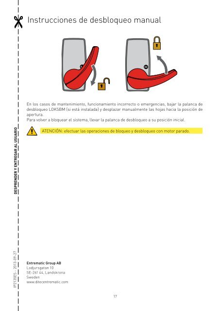 Ditec REXS Automatismo para puertas correderas