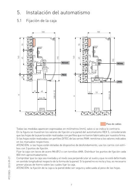 Ditec REXS Automatismo para puertas correderas