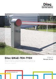 Ditec QIK4E-7EH-7YEH Barriera elettromeccanica